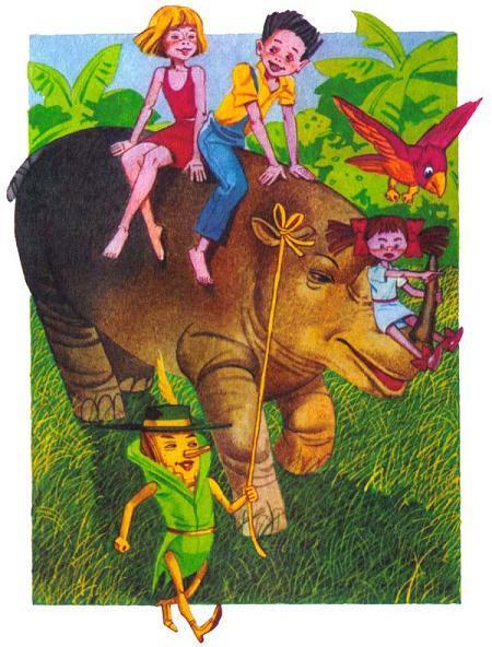 Орден Жёлтого Дятла (повесть) верхом на носороге