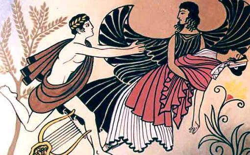 Орфей и Эвридика Смерть уносила Эвридику в подземное царство