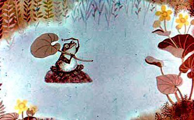 Жила когда-то в большом круглом озере лягушка