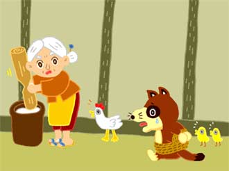 Отважный заяц (сказка) старушка и енот