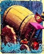 телегапровалилась в пруд