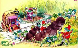 фургон вытягивают из озера болота