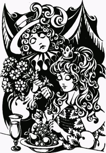 Пьеро (сказка) подарил букет цветов