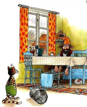 Петсон и Финдус: Петсон грустит