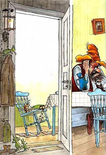 Петсон и Финдус: Петсон грустит