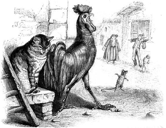 Петух, кот и мышонок