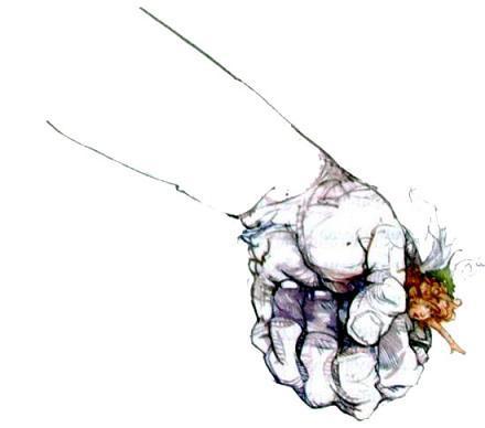 Пыльца фей и заколдованный остров (сказка) схватил фею рукой