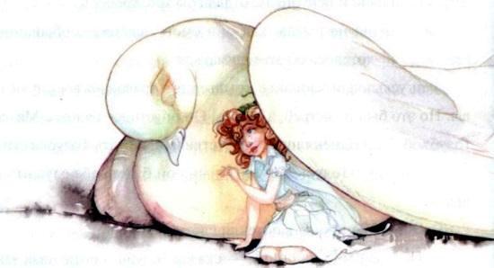 фея под крылом голубки