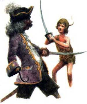 Питер Пэн и капитан Крюк Пират