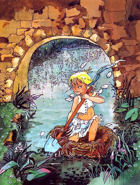 Питер Пэн в Кенсингтонском Саду (повесть) Питер Пэн плывет по речке