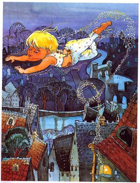 Питер Пэн в Кенсингтонском Саду (повесть) Питер Пэн над ночным городом