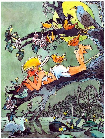 Питер Пэн в Кенсингтонском Саду (повесть) Питер Пэн играет на флейте