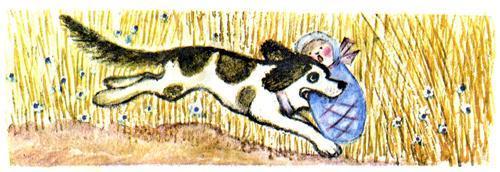 Полкан и медведь (сказка) пес Полкан бежит и несет ребенка в пасти в зубах