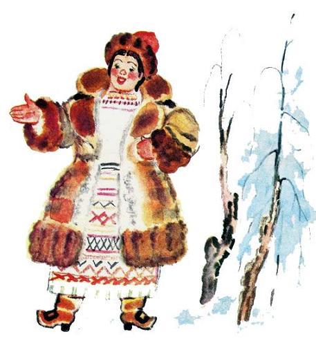 Поречни и жемчуг (сказка) Щеголиха хвастается обновкой