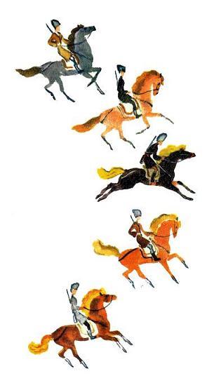 Поречни и жемчуг (сказка) Стали казаки охотиться на поречней