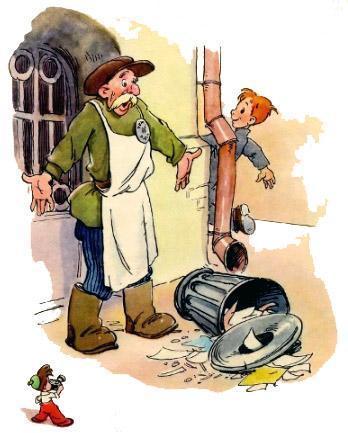 Мурзилка опрокинули мусорку