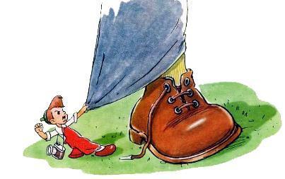 Мурзилка ухватил за штанину