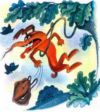 сказка-повесть: Приключения Чиполлино Собаку держи-хватай поймали в петлю