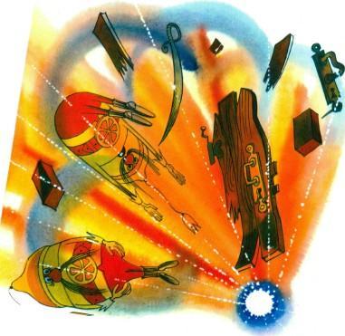 сказка-повесть: Приключения Чиполлино взрыв солдаты лимоны разлетелись по сторонам