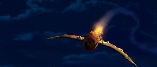 птица летит