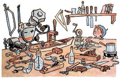 Самоделкин мастерит корабль