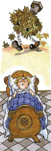 Приключения Карандаша и Самоделкина (сказка-повесть) Карандаш спит Самоделкин убирает листву