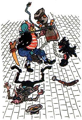 Приключения Карандаша и Самоделкина (сказка-повесть) борьба схватка пирата и Самоделкина