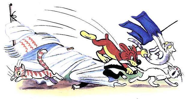 Приключения Пифа (сказка) Пиф разгоняте котят