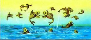 рыбы в воде