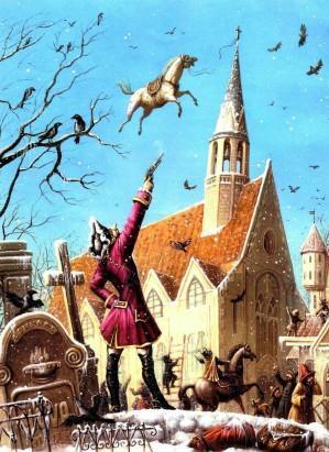 лошадь баронав воздухе висит