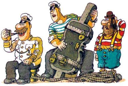 капитан Врунгель, Лом и Фукс