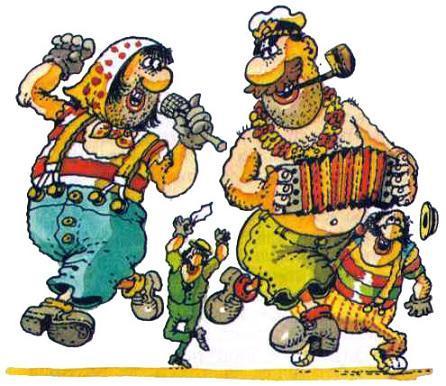 капитан Врунгель и Фукс переоделись в артистов