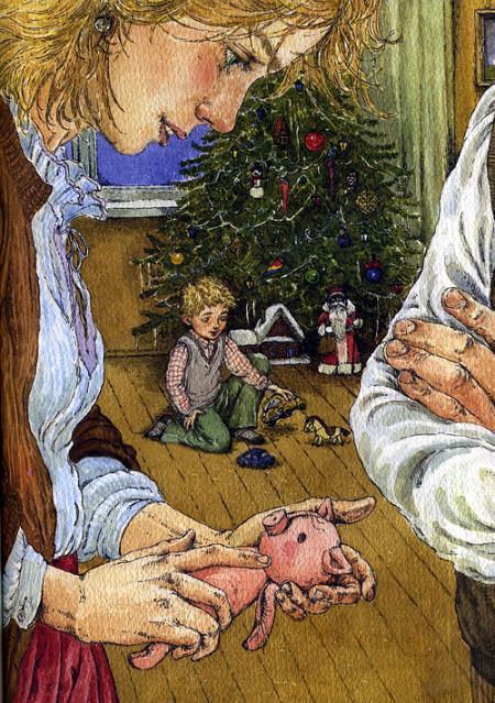 новогодняя игрушка Розовый поросёнок