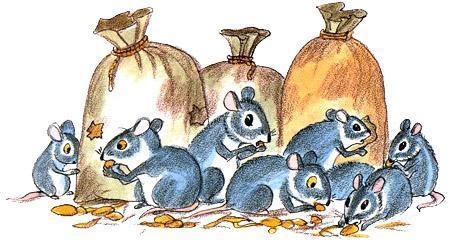 Приключения сдобной Лизы (сказка) мышки у мешков