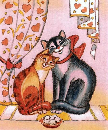 Приключения сдобной Лизы (сказка) кот и кошка