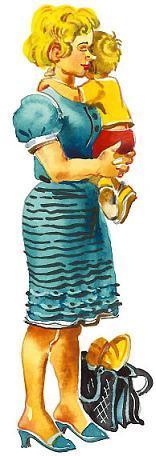 Приключения жёлтого чемоданчика (повесть) женщина с ребенком на руках