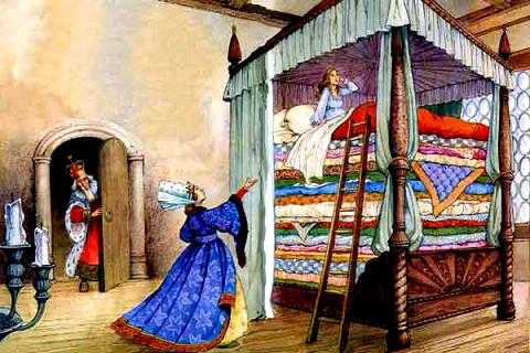 Принцесса на горошине (сказка) девушку уложили на двадцать перин