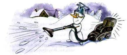 снеговик и пылесос