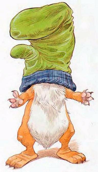 Кролик с варежкой на голове