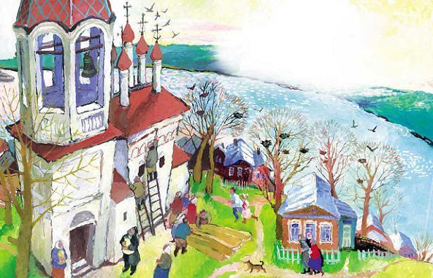 колокола люди ремонтируют храм