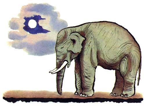 Про все на свете (стих Самуила Маршака) Спит спокойно старый слон