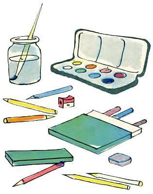 принадлежности художника