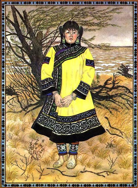 Пудин и лягушка (нанайская сказка) нанайская девушка