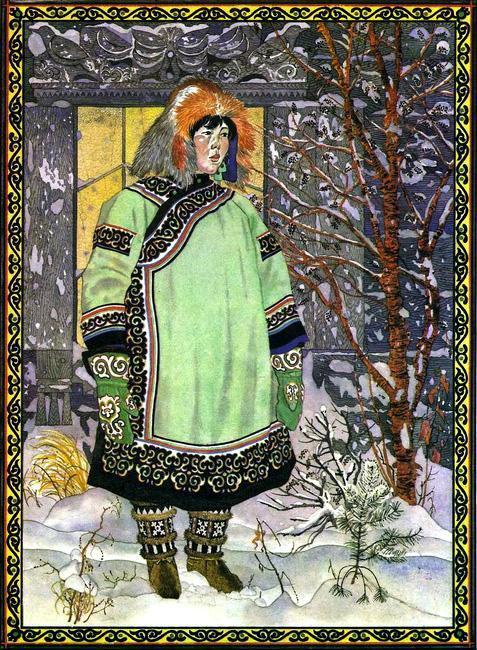 Пудин и лягушка (нанайская сказка) нанайская девушка в шубке