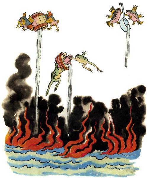 Путаница (стих Корнея Чуковского) Прибегали два курчонка, Поливали из бочонка