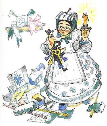 Фея бродила со связкой ключей по своему маленькому царству