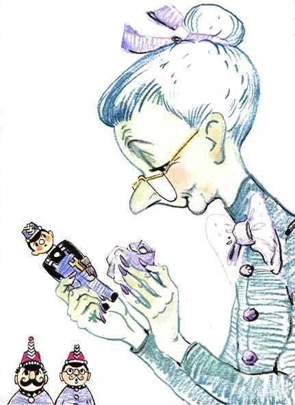 фея протирает машиниста