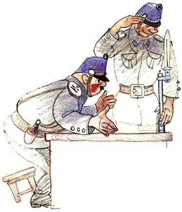 Путешествие Голубой Стрелы (сказка-повесть) полицейские жандармы