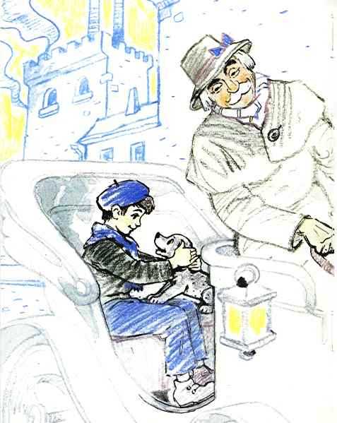 Путешествие Голубой Стрелы (сказка-повесть) мальчик встретил щенка