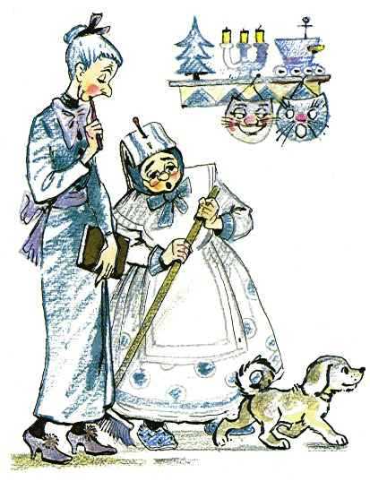 Путешествие Голубой Стрелы (сказка-повесть) Синьора баронесса и старая служанка щенок